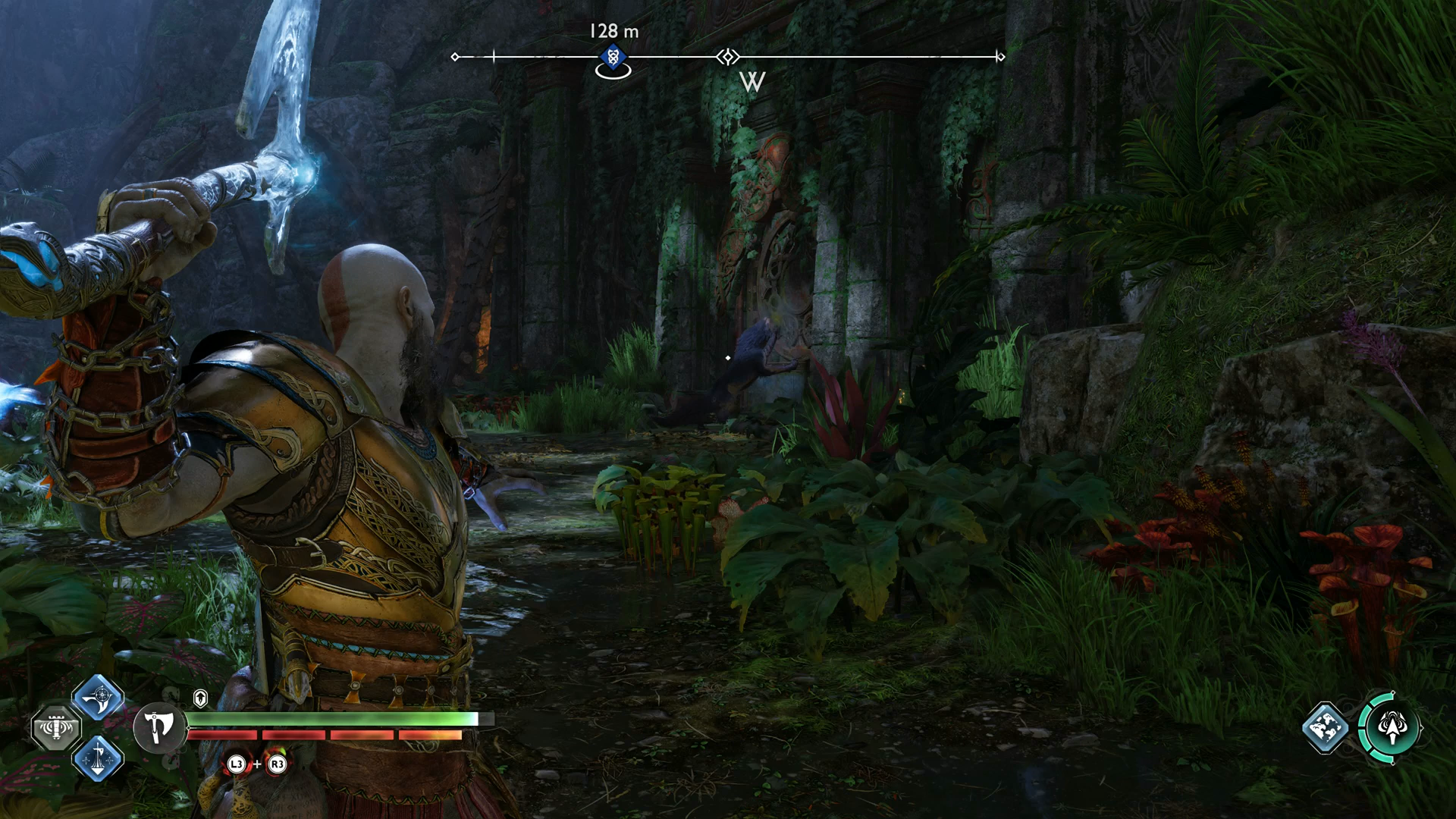 God of War Ragnarok The Jungle: How to flood the crater in the Return